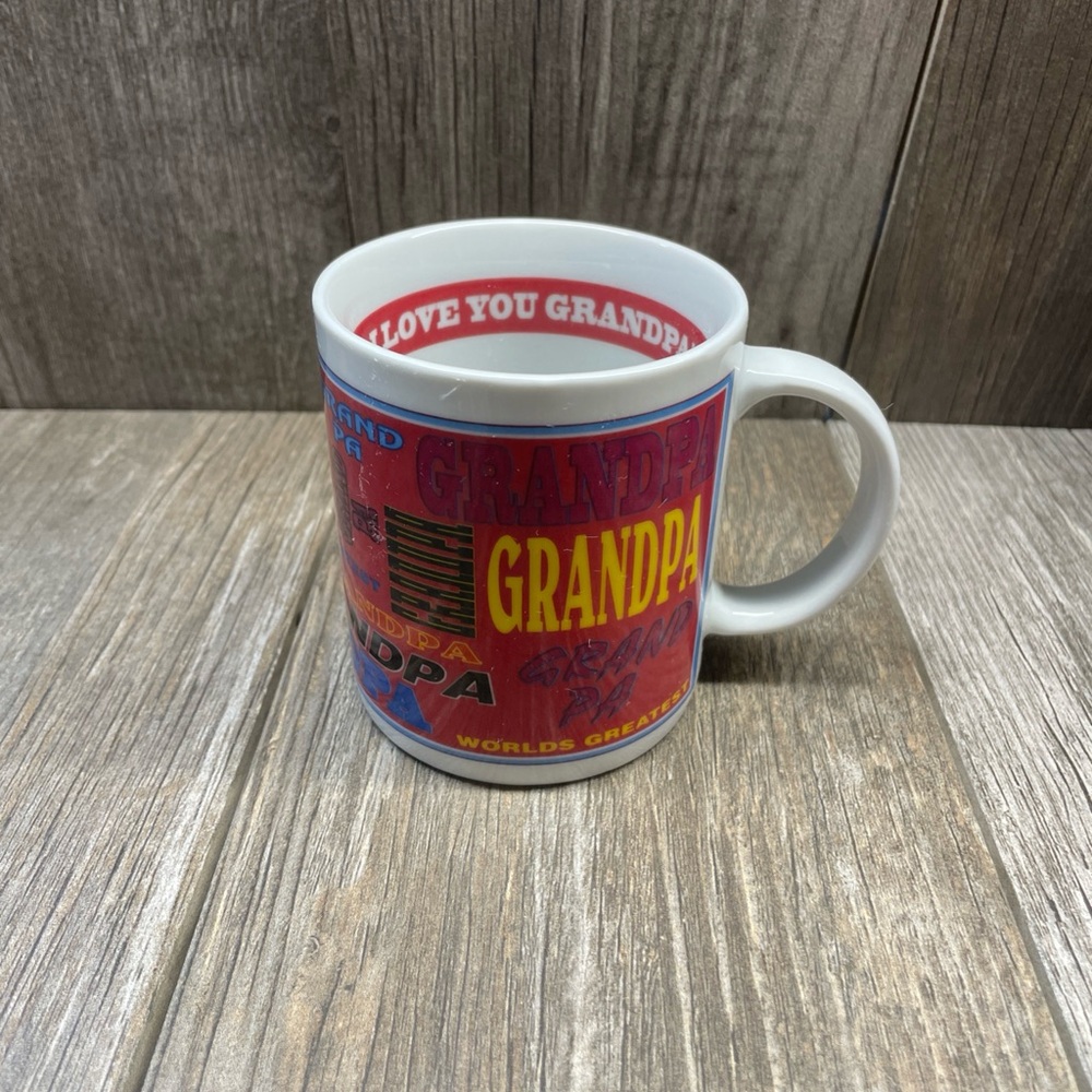 "I LOVE YOU GRANDNPA" Coffee Mug Worlds Greatest Grand Pa Mug Cup Gift